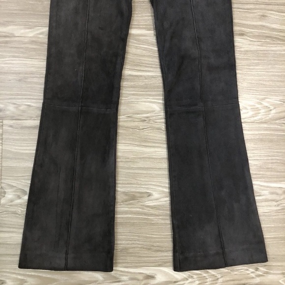 THE ROW LAMBSKIN SUEDE BOOTCUT PANT SIZE XS - Picture 4 of 13